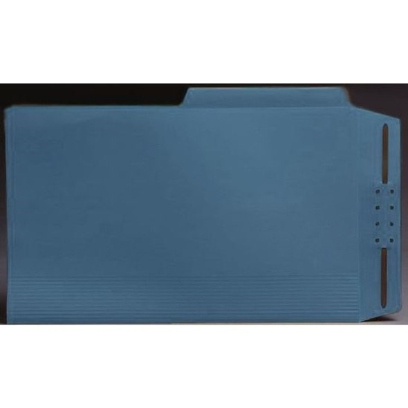 End Tab Casebinders - Legal Size - Full Cut Tabs - 50/Box - Blue