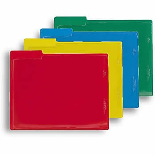 Documate Tabbed Organizers - 9-1/2" x 11-5/8" - 4 Color Options - 24/Pack