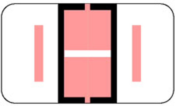 JETER Alphabetic Label - 5100 Series Pack/225 I - Pink