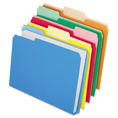 Assorted top-tab folders