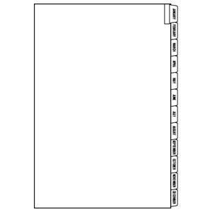 Image of product Month Index Divider Sheets