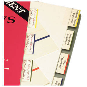 Image of product 3" Erasable Write-On Index Tabs