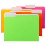 Image of product Colored File Folders with Single-Ply Tab