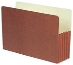 Redweld Brand Expanding File folder, 5 1/4" Expansion, Paper Gusset, LEGAL Size - Carton of 50