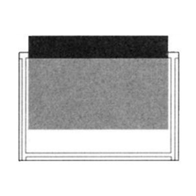 Adhesive Back Poly Pocket - 7" x 4-3/4" - Clear - 100/Pack