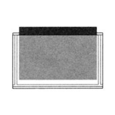 Adhesive Back Poly Pocket - 5-3/4" x 3-1/2" (Outside Dimension) - Clear - 100/Pack