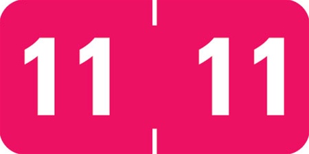 Profile Yearband Label - PFYV Series (Rolls) - 2011 - Burgundy