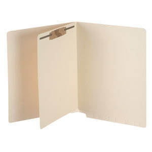 Self Adhesive Divider, Letter Size, 11 Pt. Manila - Slits for Fasteners (fasteners not included) -Box of 100