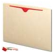 P1168 - Tab Compatible Dental Style File Jacket - 11 PT. Manila - Letter Size -  Single Ply Full End Tab - Thumb Cut - Box of 100