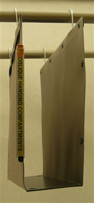 Oblique Letter Size Hanging Compartment - F4 90 mm Box-Base - Gray - Box of 25