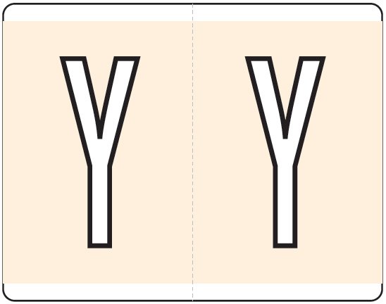 Kardex Alphabetic Labels - PSF-139 Series (Rolls) Y