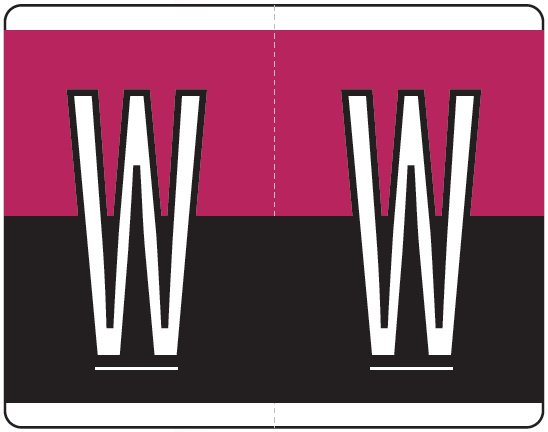 Kardex Alphabetic Labels - PSF-139 Series (Rolls) W