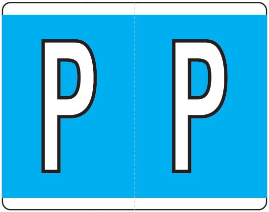 Kardex Alphabetic Labels - PSF-139 Series (Rolls) P