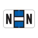 JETER Alphabetic Labels - 2800 Series (Rolls) N- Dk. Blue