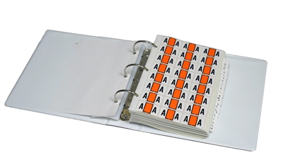 JETER Alphabetic Labels - 5800 Series (Sheets for Binder) - Complete Set