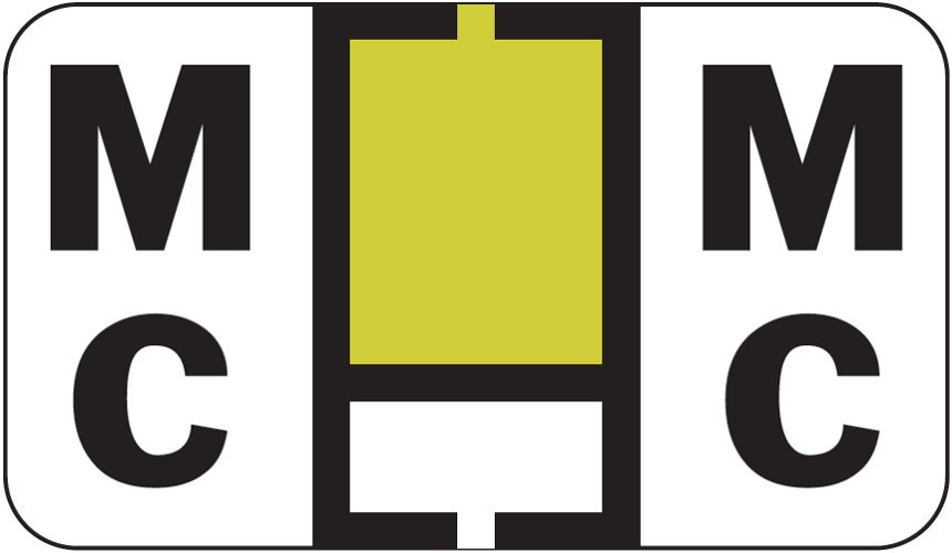 JETER Alphabetic Labels - 0200 Series (Rolls) - MC - Gold