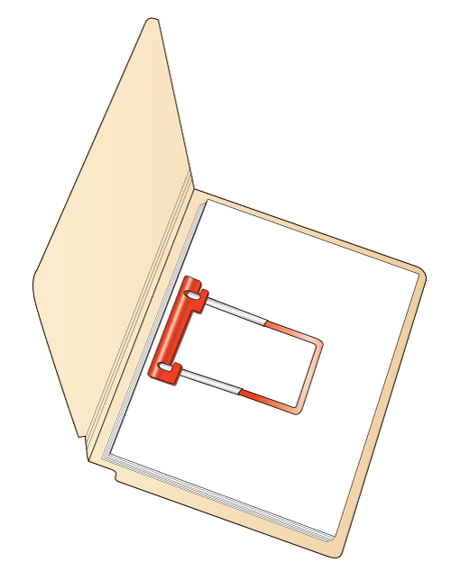 Visiclip Fastener BASE ONLY - White Base component - 100/Pack