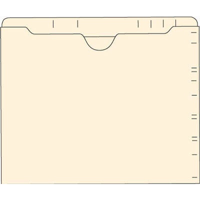 Top Tab Pockets - 11 Pt. Manila - 9-1/2" H x 11-3/4" W - Double Ply Top Tab - 100/Box