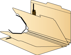 Twin Prong Fasteners - 1" Capacity - 100/Box