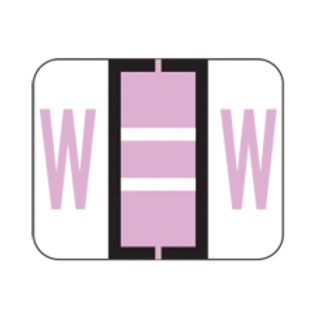 File Doctor Alphabetic Labels - FDAV Series (Rolls) W- Lilac