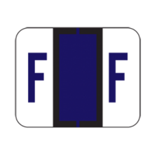 File Doctor Alphabetic Labels - FDAV Series (Rolls) F- Purple