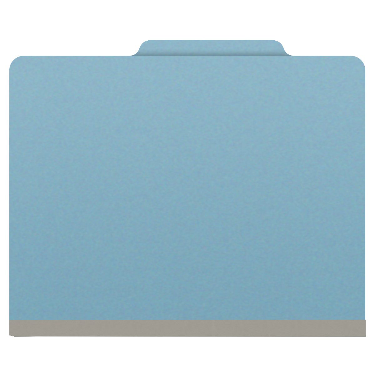 Top Tab Pressboard Folders w/ 3 Kraft dividers - Letter Size - Box of 10 - Color - Blue - Tyvek 3" Expansion
