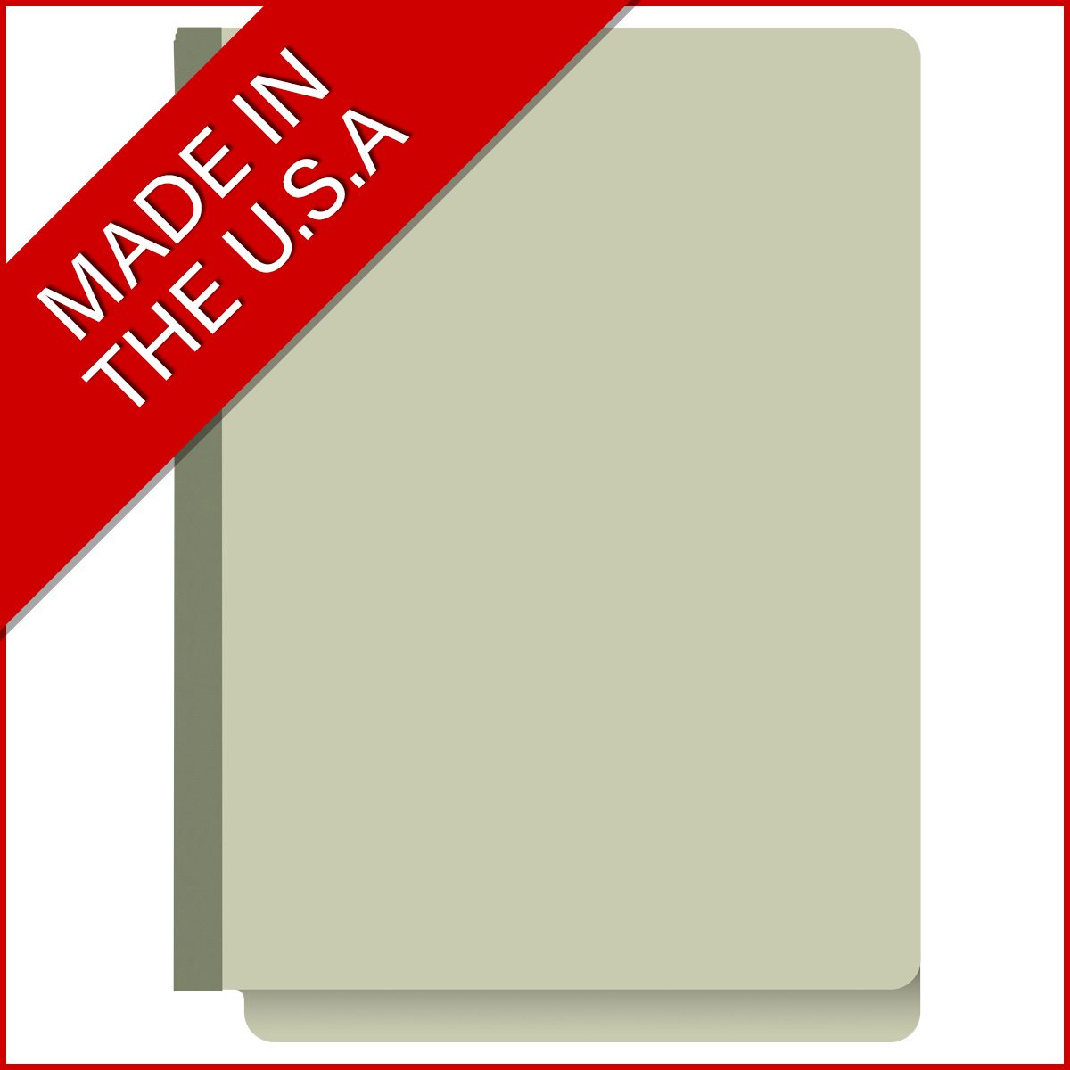 End Tab Pressboard Folder - Tyvek 2" Expansion - Letter Size - 25/Box - Pearl Green