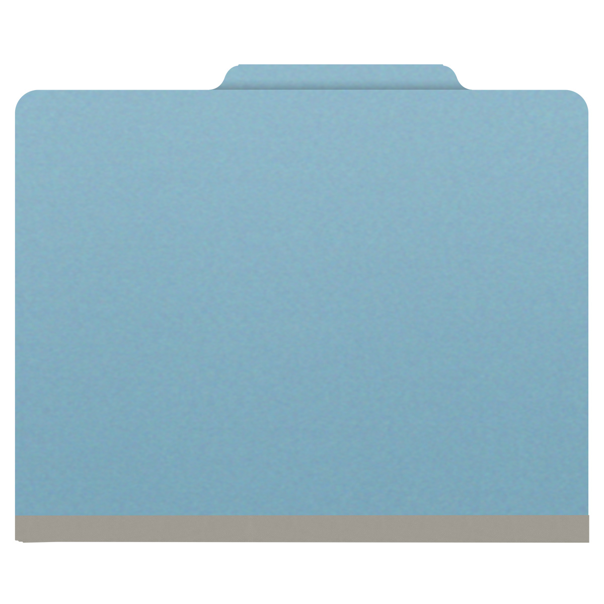 Top Tab Pressboard Folder w/ 2 Kraft dividers - Letter Size - Box of 10 - Color = Blue - Tyvek 2 inch Expansion