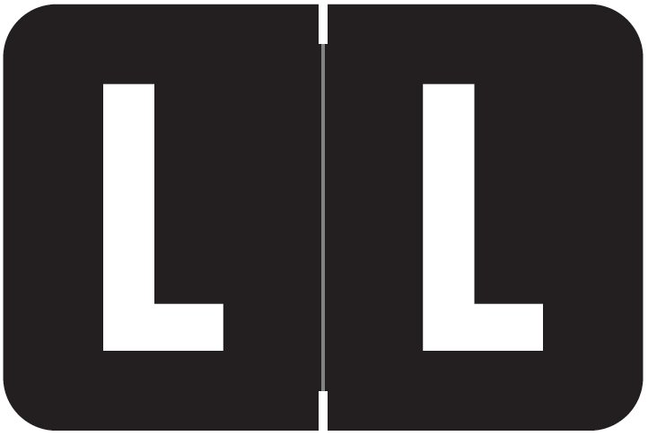 Barkley Systems Alphabetic Labels - FABEM Series (Rolls) L- Black