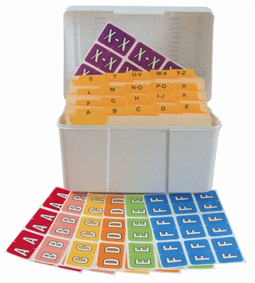 Barkley Systems Alphabetic Labels - FABKM Packs (Sheets), 2,034 Assorted Labels A-Z+Mc Refill Pack