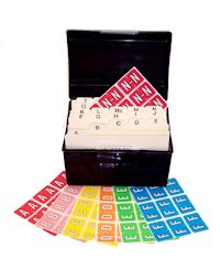 Barkley Systems Alphabetic Labels - FABKM Packs (Sheets), Desk Set, A-Z Set, File Box and Guides Included