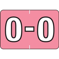 Barkley Systems Alphabetic Labels - FABKM Series (Rolls) O- Pink