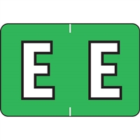 Barkley Systems Alphabetic Labels - FABKM Series (Rolls) E- Green