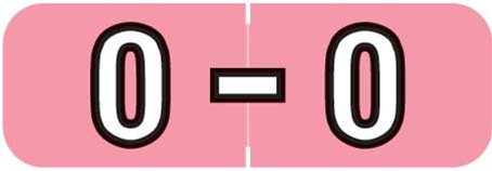 Barkley Systems Alphabetic Labels - BAAM Series (Rolls) O- Pink
