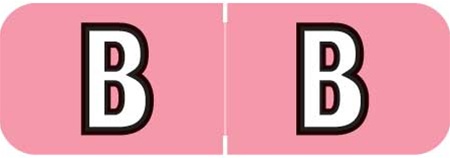 Barkley Systems Alphabetic Labels - BAAM Series (Rolls) B- Pink