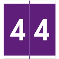 Barkley Systems Numeric Label - FNAVM Series (Rolls) - 4 - Purple