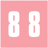 Ames Numeric Labels - L-A-00178RL Series (Rolls) - 8 - Pink