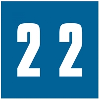 Ames Numeric Labels - L-A-00178RL Series (Rolls) - 2 - Blue