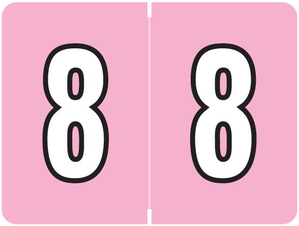 Datafile Numeric Labels - AL8700 Series (Rolls) - 8 - Lilac