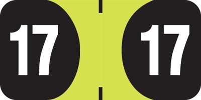 FilingSupplies.com Yearband Label (Rolls of 500) - 2017 - Gold/Black - ADYM Series