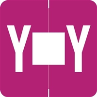 Barkley Systems Alphabetic Labels - ADPK Series (Sheets) Y- Purple