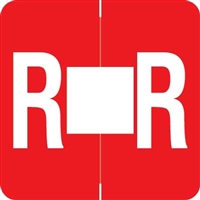 Barkley Systems Alphabetic Labels - ADPK Series (Sheets) R- Red