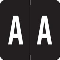 Barkley Systems Alphabetic Labels - ADPK Series (Sheets) A- Black