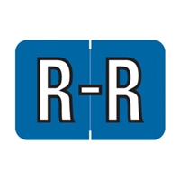 Barkley Systems Alphabetic Labels - ACPM Series (Rolls) R - Sapphire