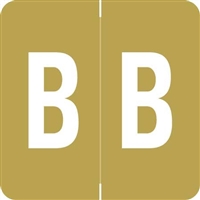 Barkley Systems Alphabetic Labels - ADPK Series (Sheets) B- Gold