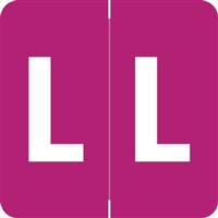 Barkley Systems Alphabetic Labels - ADPK Series (Sheets) L- Purple