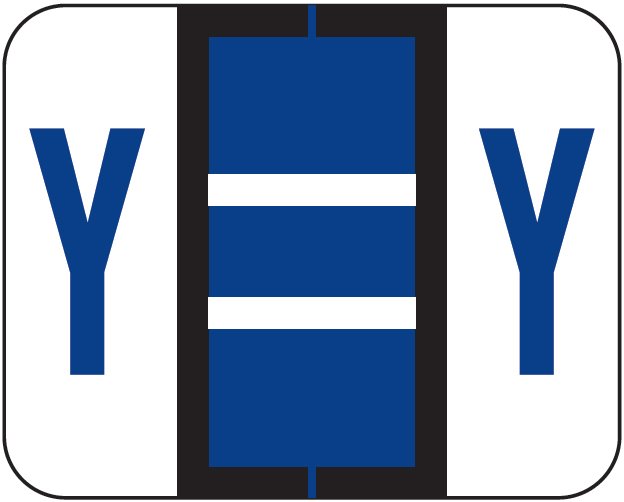 TAB Alphabetic Labels - 1283 Series (Rolls) Y- Purple