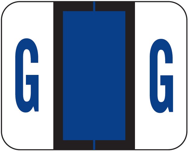 TAB Alphabetic Labels - 1283 Series (Rolls) G- Purple