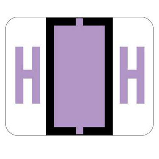 TAB Alphabetic Labels - 1283 Series (Rolls) H- Lilac