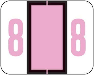 TAB Numeric Labels - 1282 Series (Rolls) - 8 - Lilac